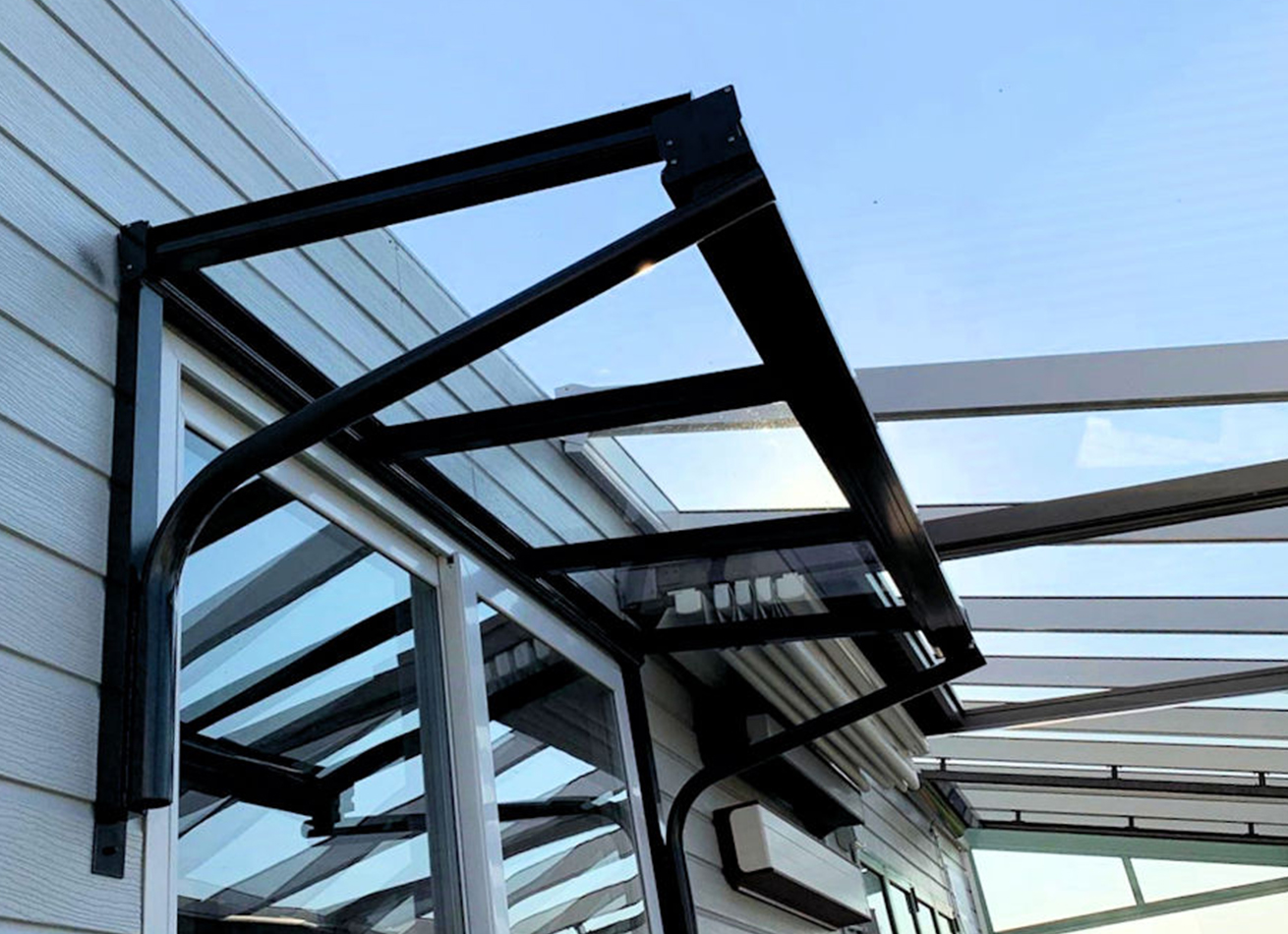 Glazing Trade Supplies Simplicity 6 Glass Entrance Canopy Veranders 1